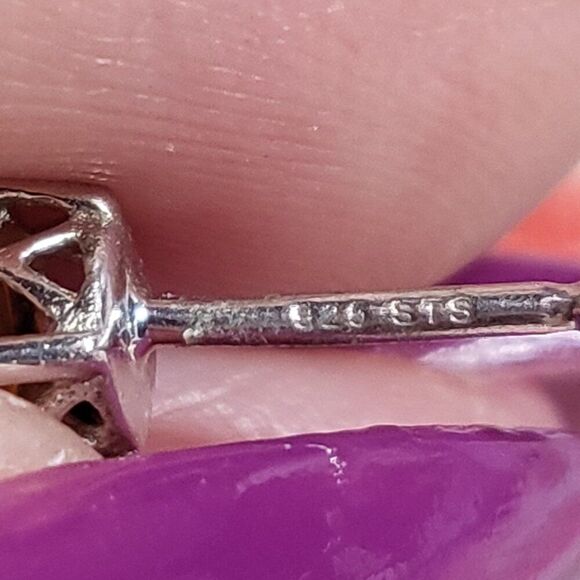 Ethiopian Welo Opal Solitaire Sterling Silver Stud Earrings - Picture 4 of 7